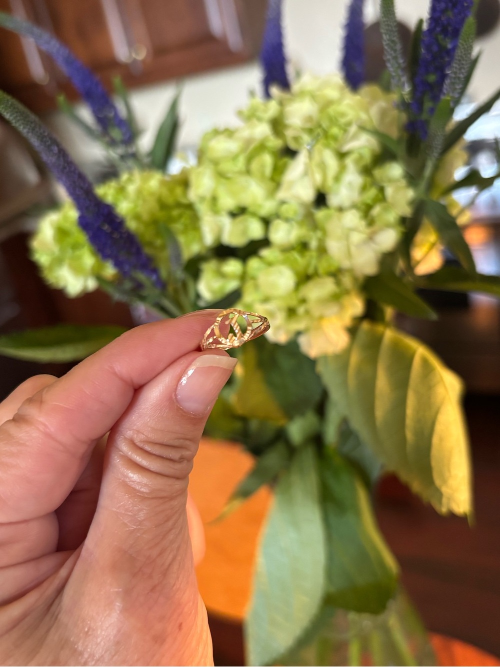 Vintage Baby Jewelry Gold 18k Initial “J” Ring